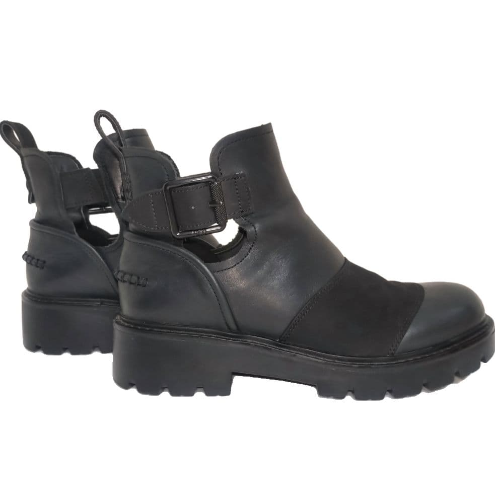 ✨美品✨UGG アグ　Stocktonブーツ　24cm　本革　ブラック