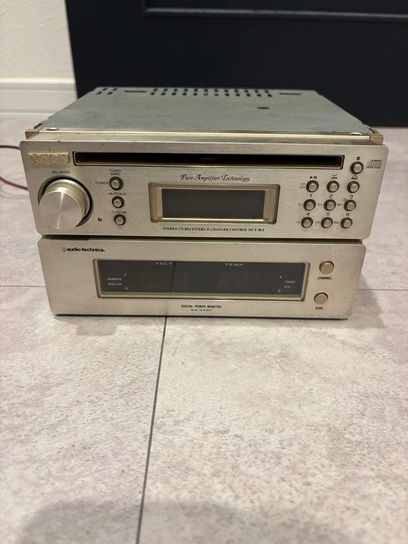 DENON DCT R-1 audio technica 電圧計　セット