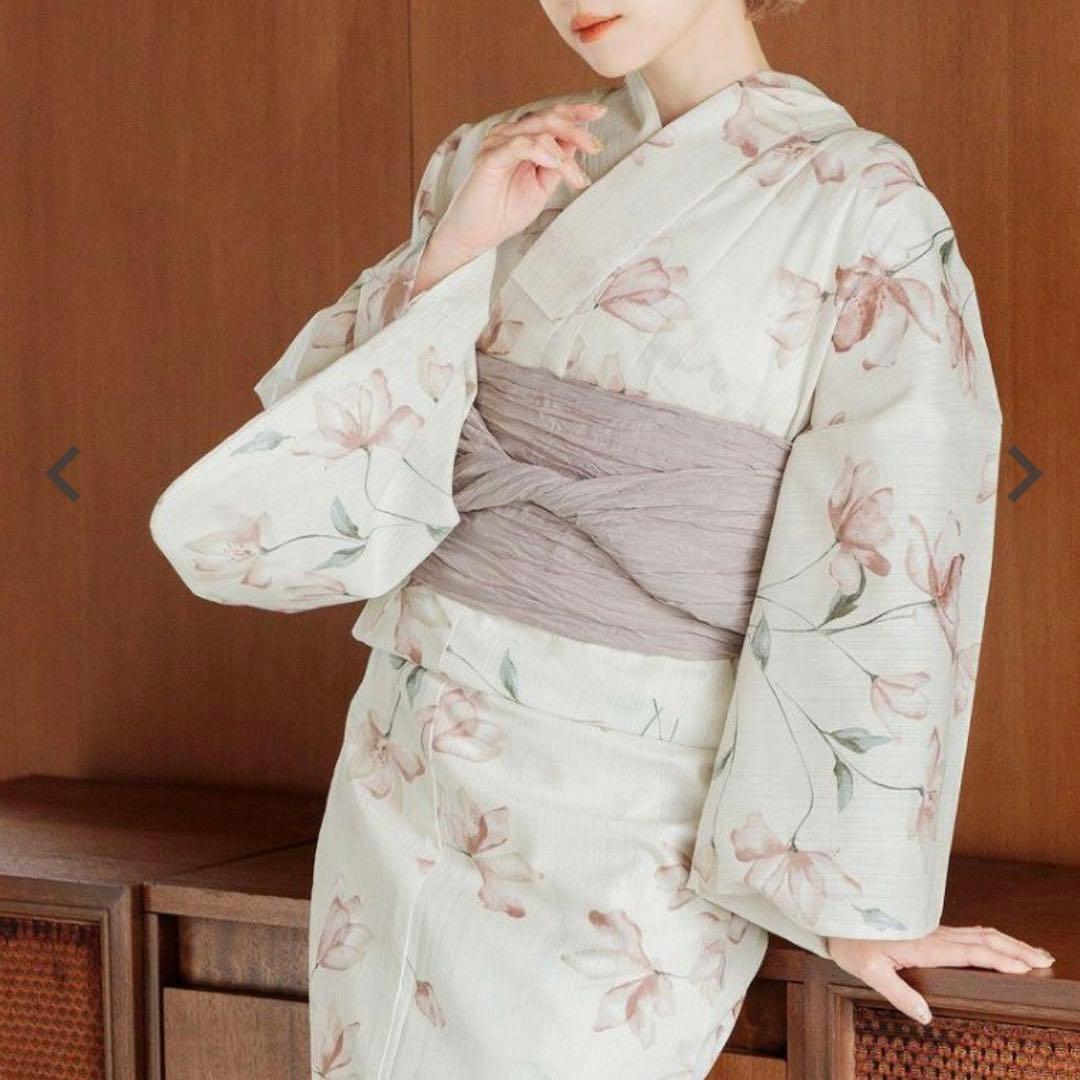 【美品】dita 浴衣 水彩の花月あそび