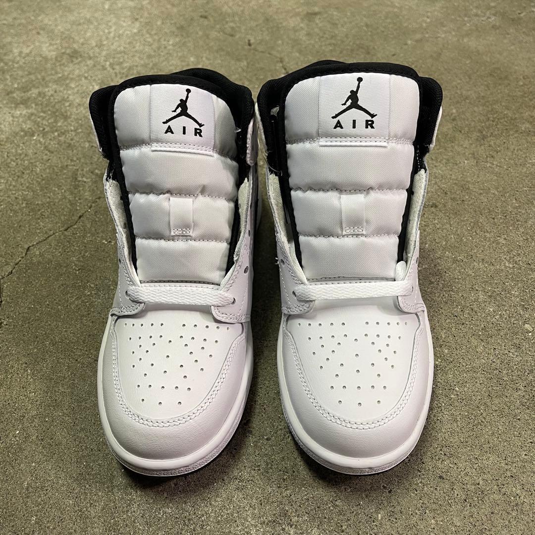 Nike GS Air Jordan 1 Mid White/Black 25㎝