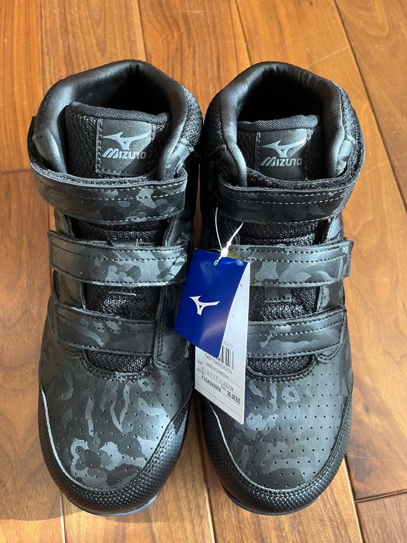 Mizuno ブラック迷彩ハイカット安全靴