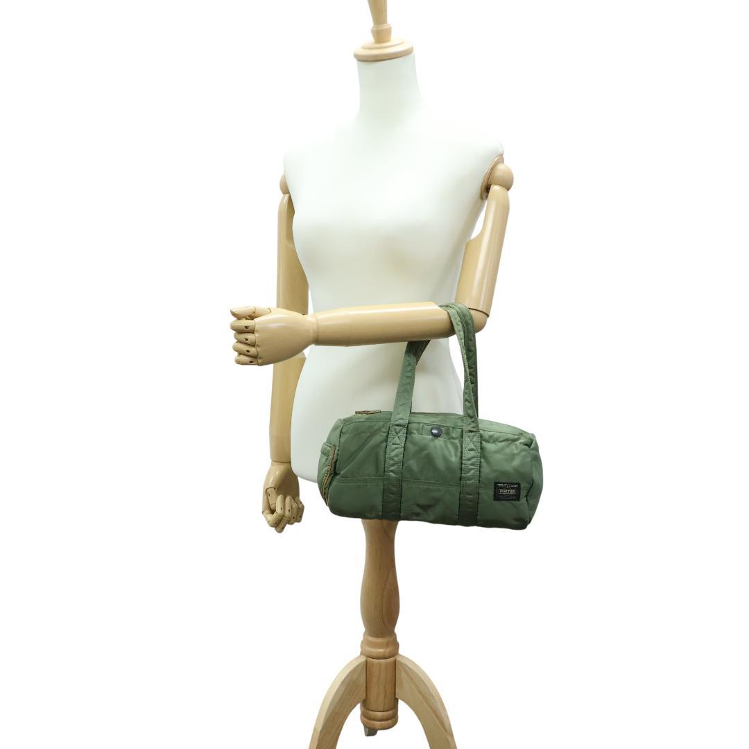 極美品 PORTER ポーター タンカー ミニボストン ダッフルバッグ グリーン