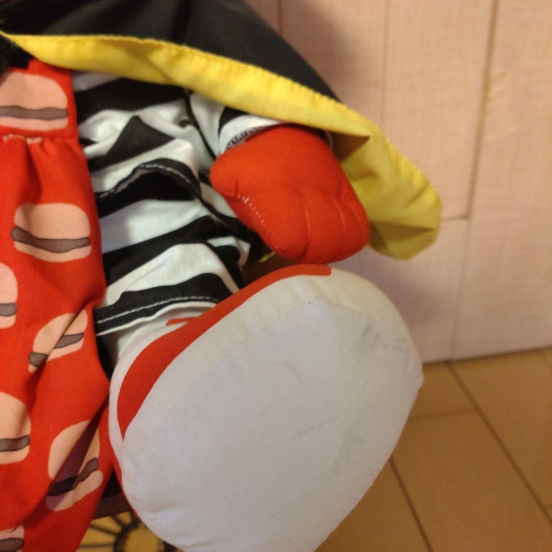 ハンバーグラー ぬいぐるみ、マクドナルド　ビンテージ　人形