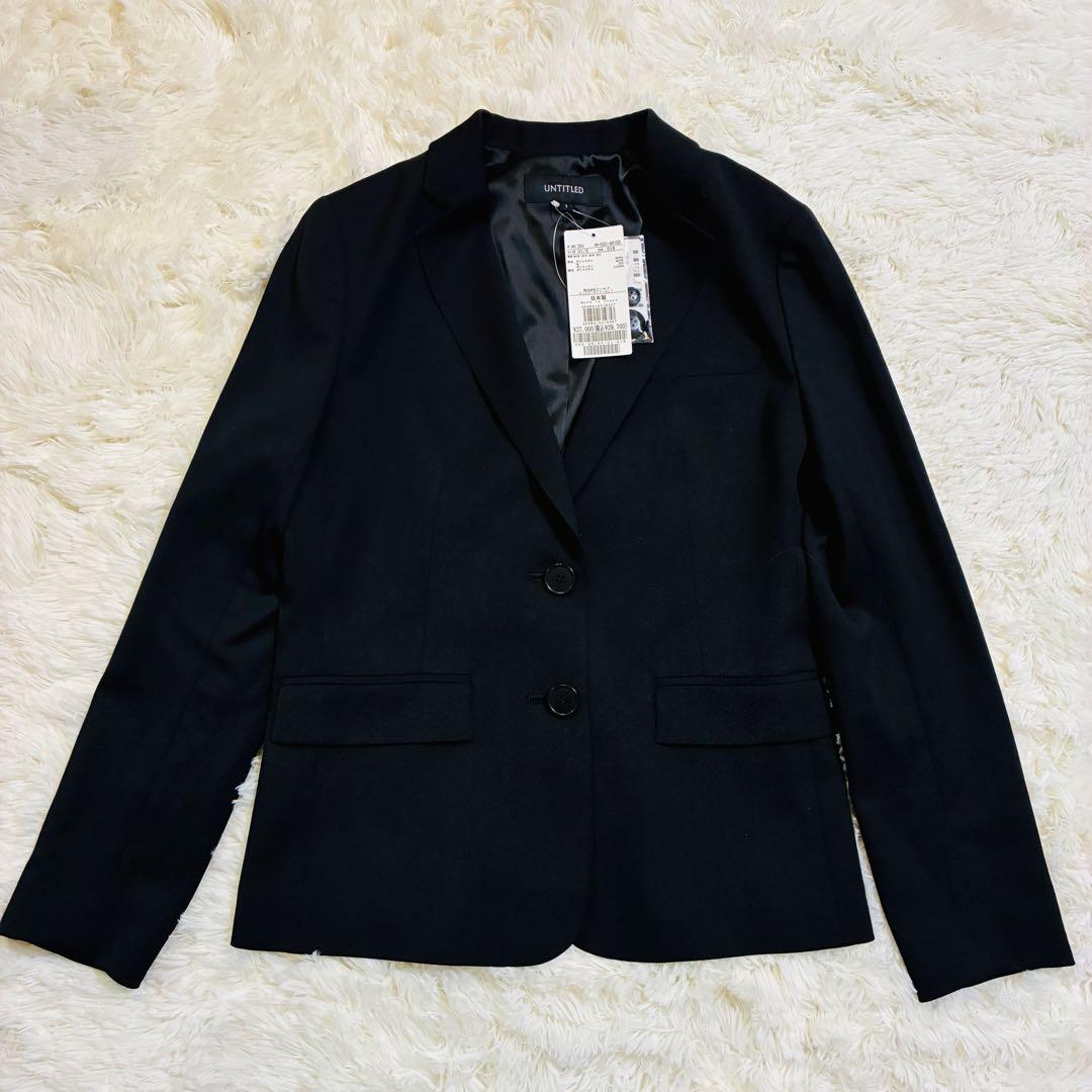 最終値下げ‼️【新品タグ付き】UNTITLEDブラックスーツ3点 就活 フォーマル