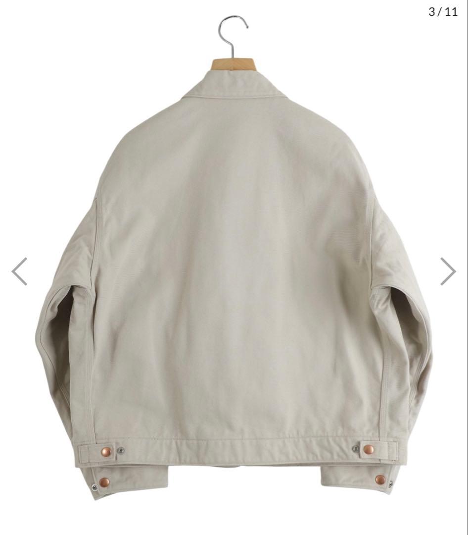 comoli 25aw コットンツイルジップジャケット　サイズ2 新品未使用