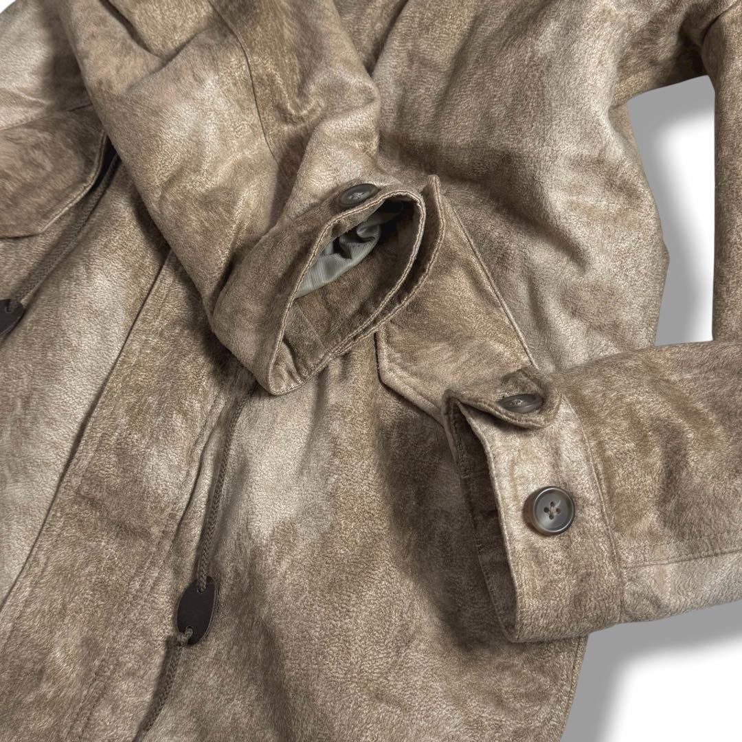 TORNADO MART｜スウェードヘアラインモッズコートy2kシェラックLGB