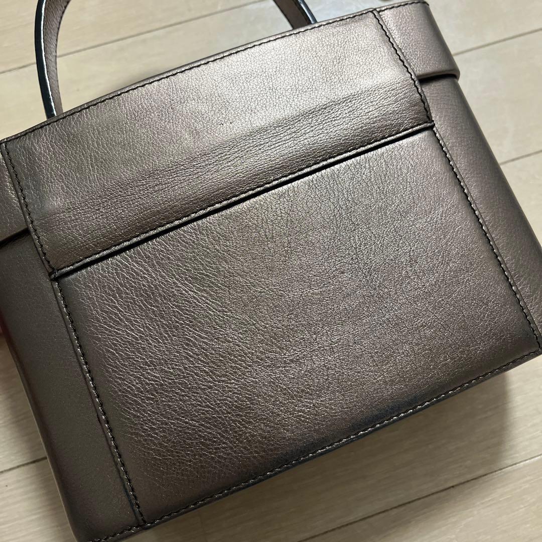 a.testoni テストーニレザー バニティバッグ