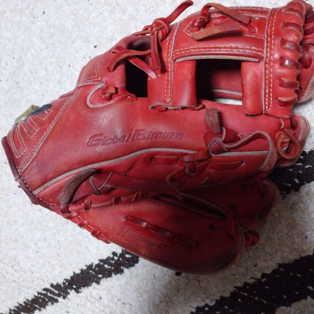 Global Elite 軟式グローブ レッドM