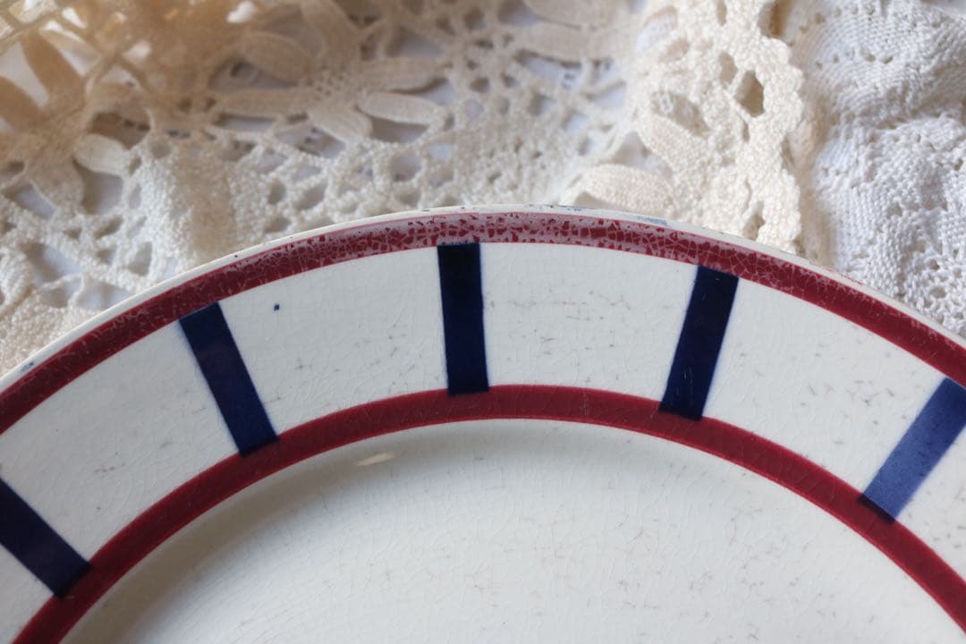 Creil montereau プレート　バスク　フランス　アンティーク　バスク