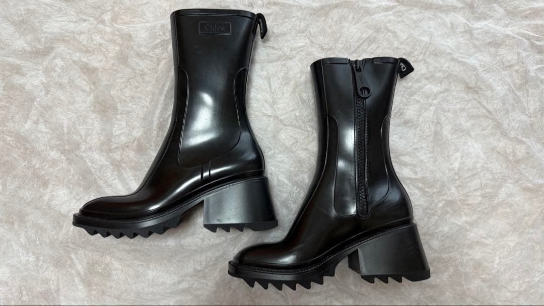 《値下げ》Chloe クロエ レインブーツ　ミドルBETTY