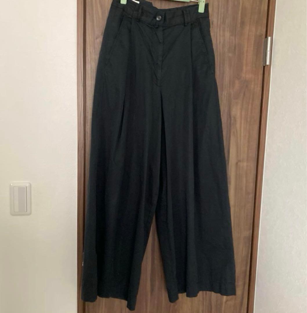 DRIES VAN NOTEN ブラック　ワイドスラックス