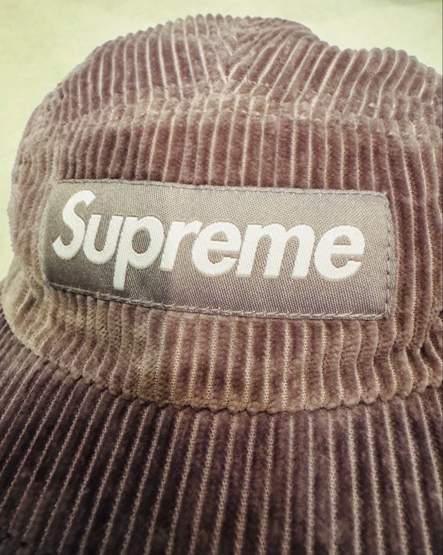 帽子 25FW Supreme Corduroy Camp Cap Grey