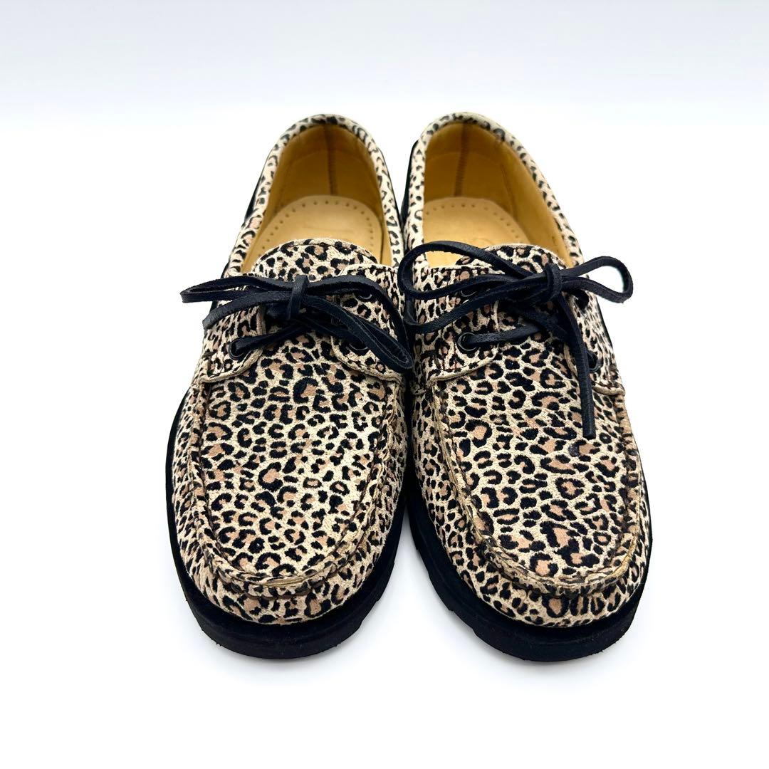 【極美品】パラブーツ MALO デッキシューズ レオパード レザー UA別注