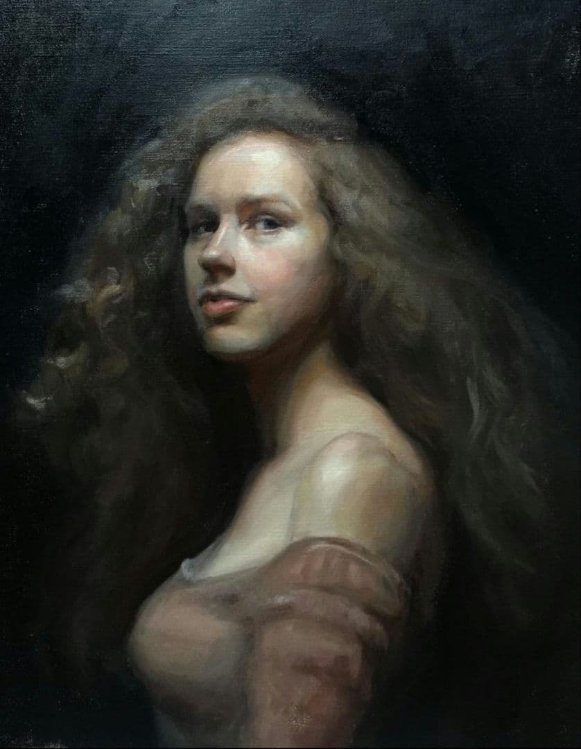 似顔絵、肖像画、人物画のオーダー募集中　油彩画