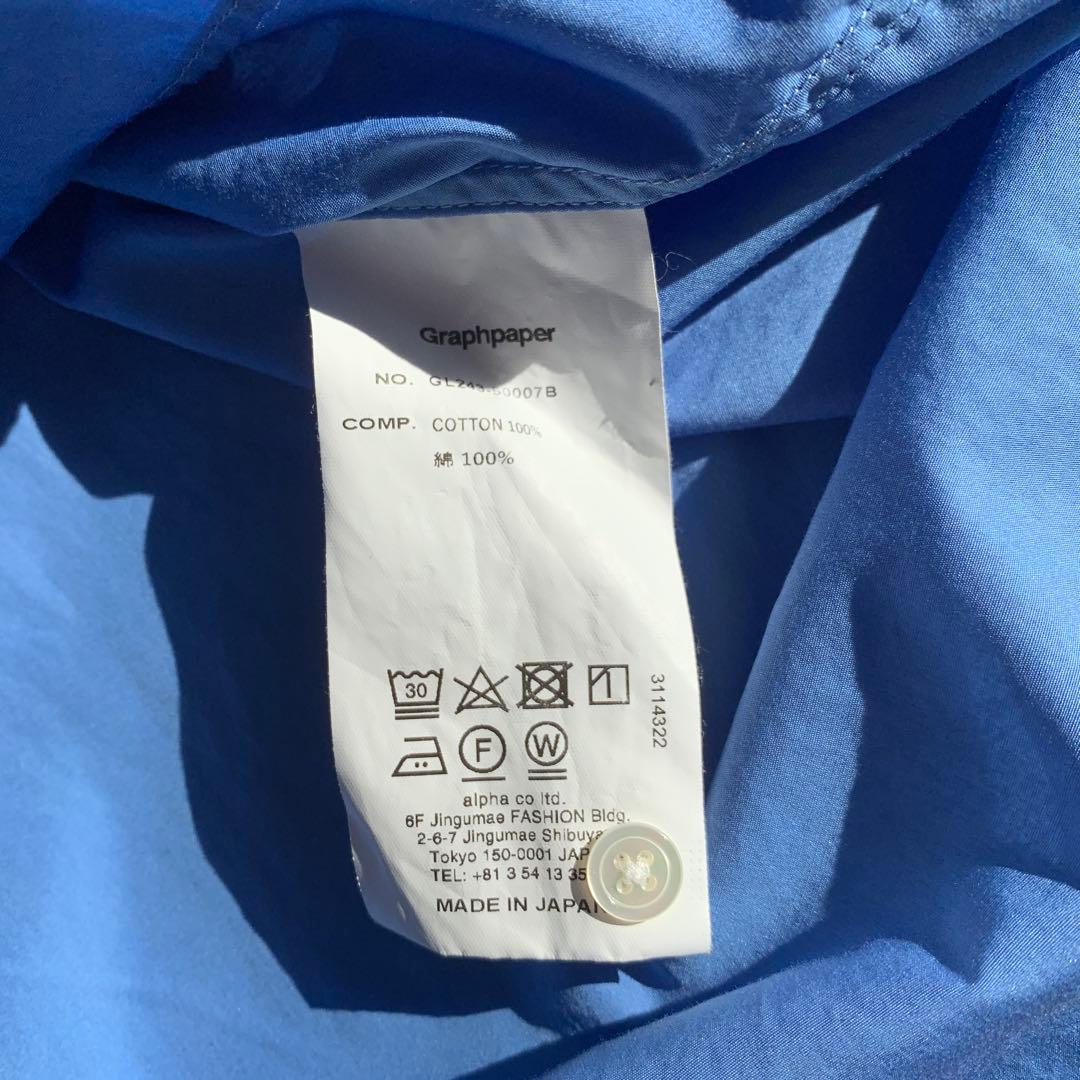 トップス Graphpaper Broad L/S OversizedBandCollar