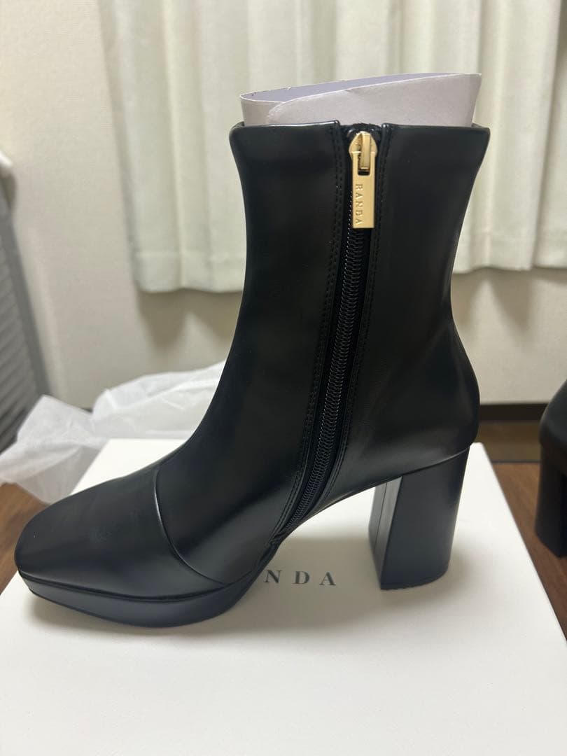 RANDA ブーツ L ブラック