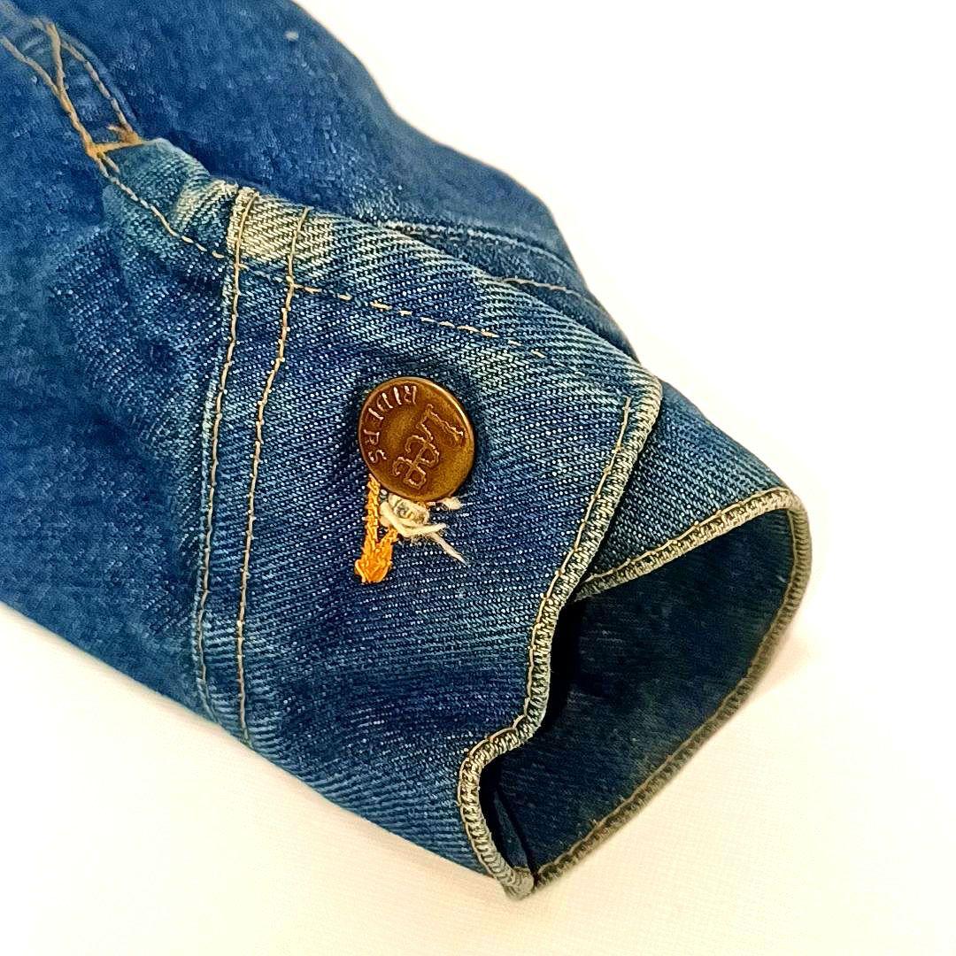 70s80s★USA製　Lee STORM RIDER　縦縞　デニムジャケット