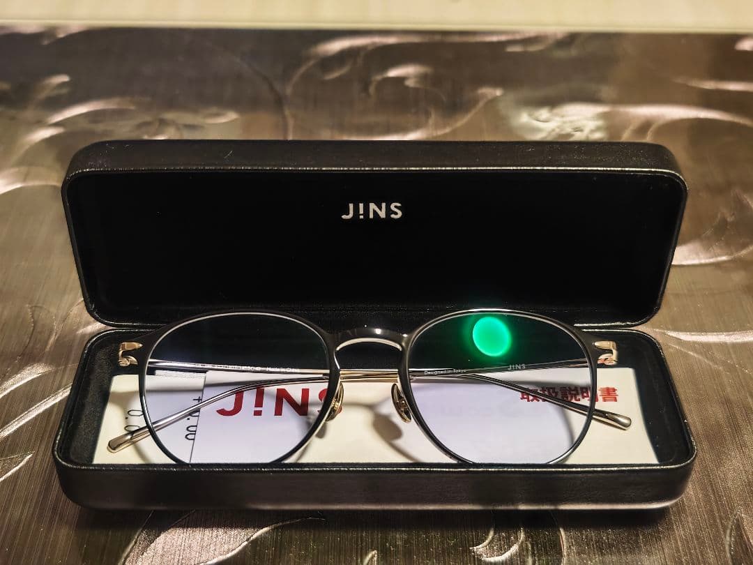 JINS ジンズ Combination Titanium ボストン メガネ