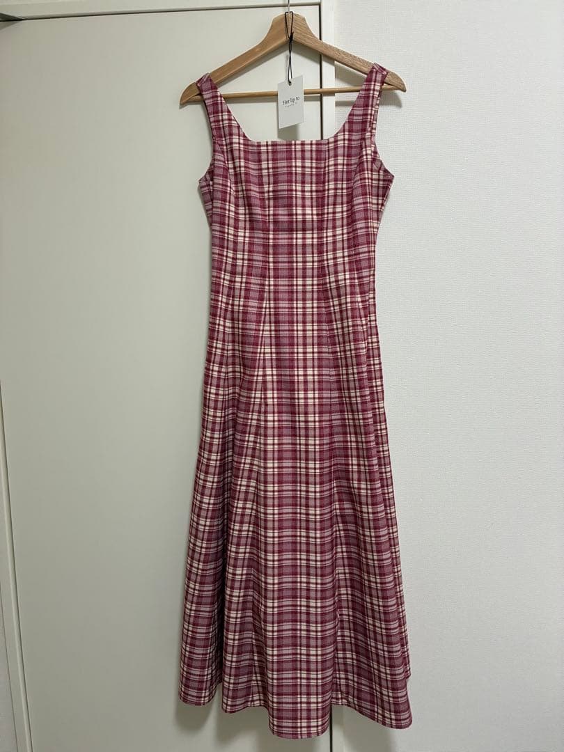 ワンピース herlipto Paddington Long Dress Cherry