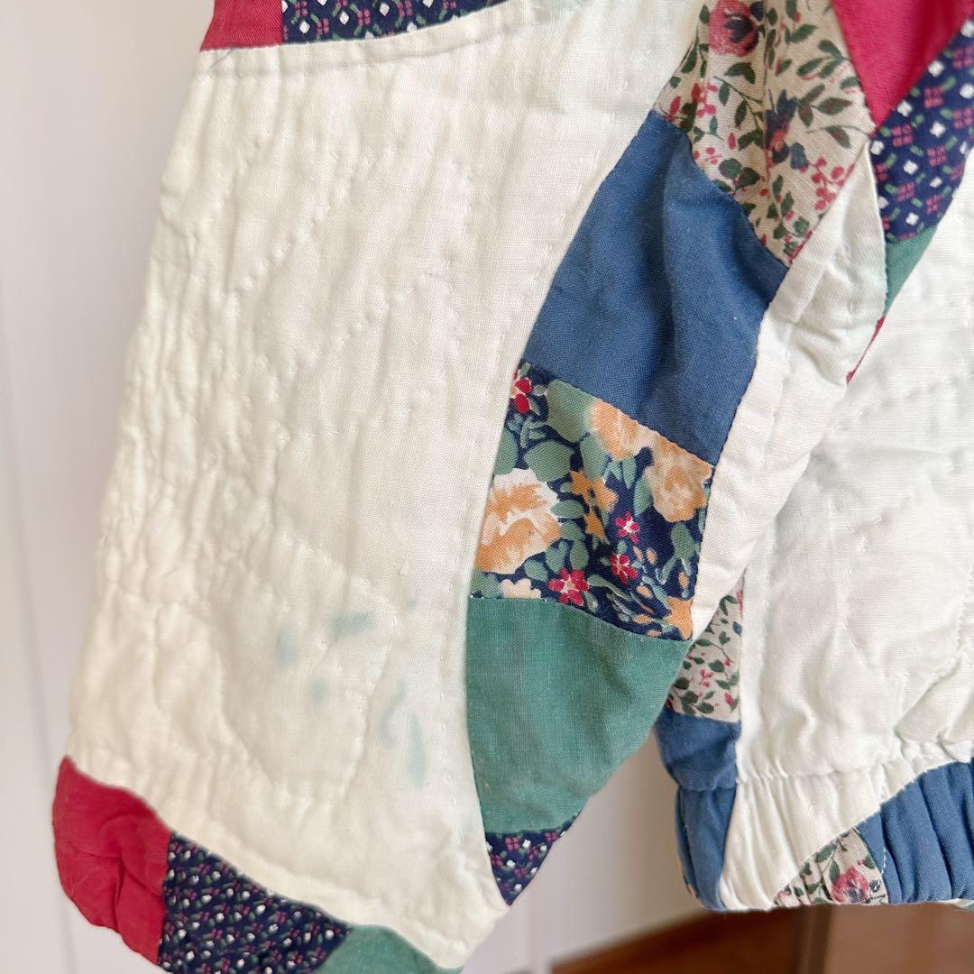 パッチワーク　キルティングブルゾン