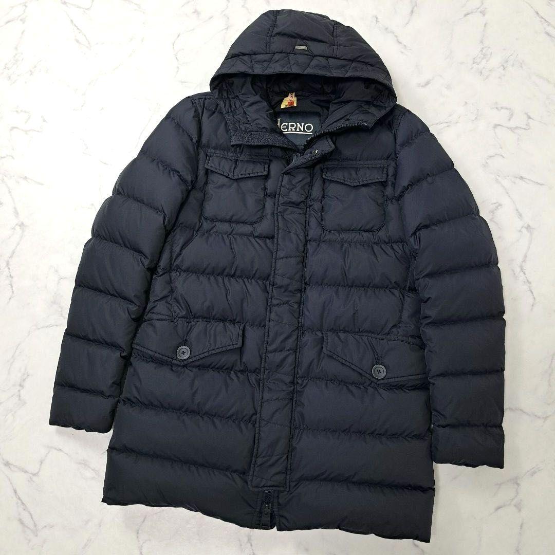 クリーニング済★美品 2022年 ヘルノ ポーラテック ダウンジャケット 46
