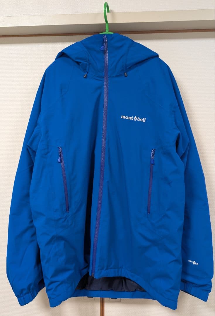 mont-bell パウダーステップパーカー XL 青 メンズ