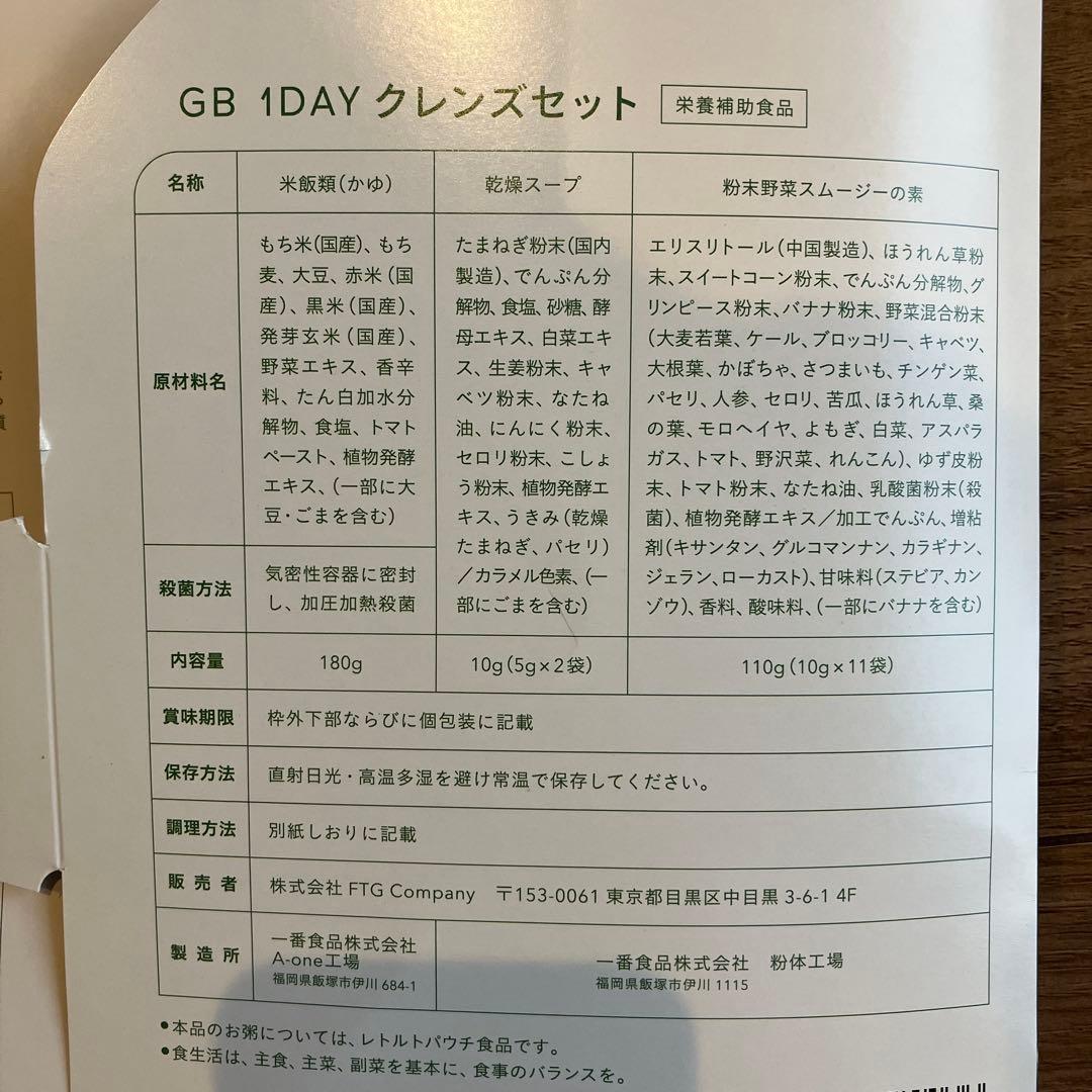 グリーンブラザーズ　ワンデイ　クレンズセット