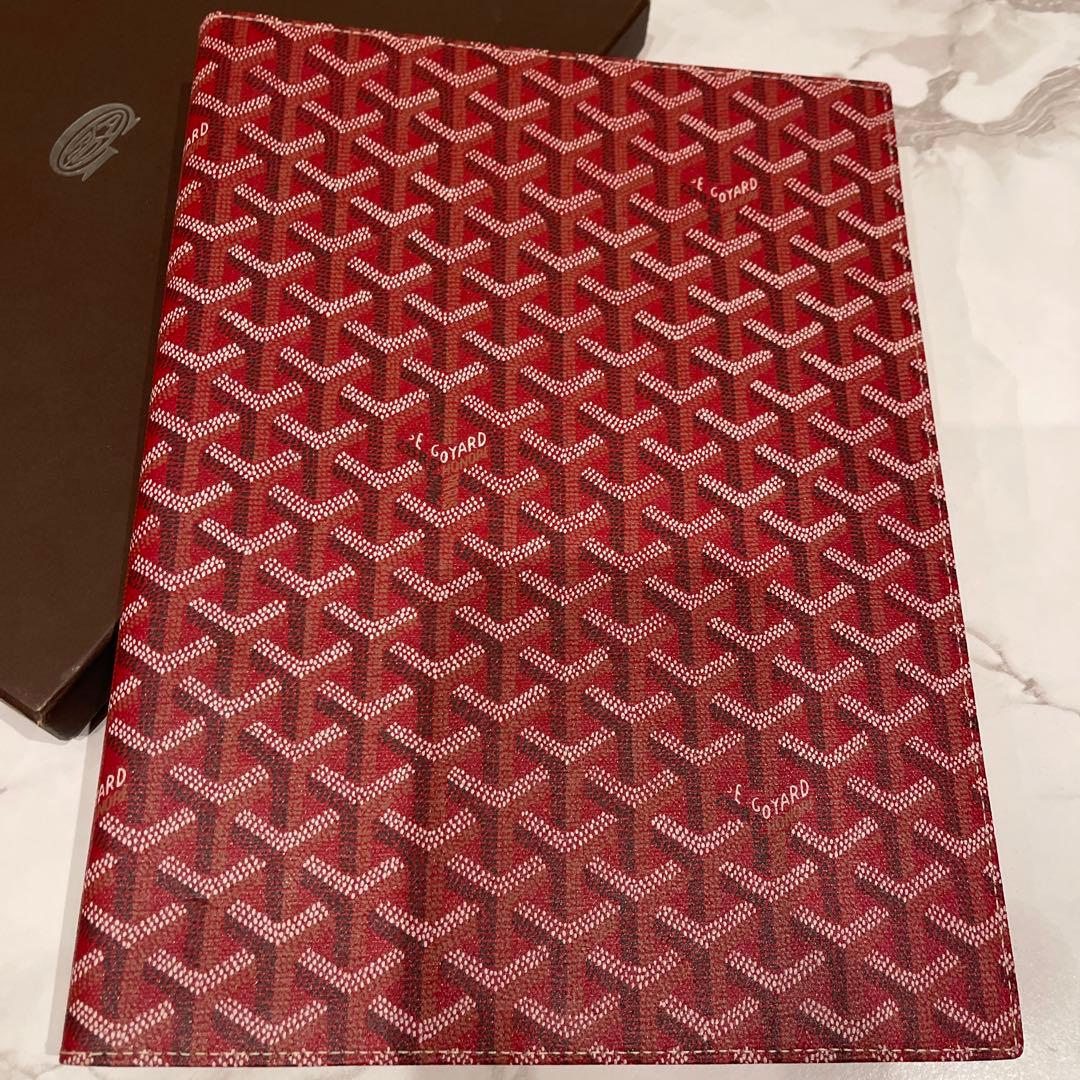 Goyard 赤いパターン A4ノート