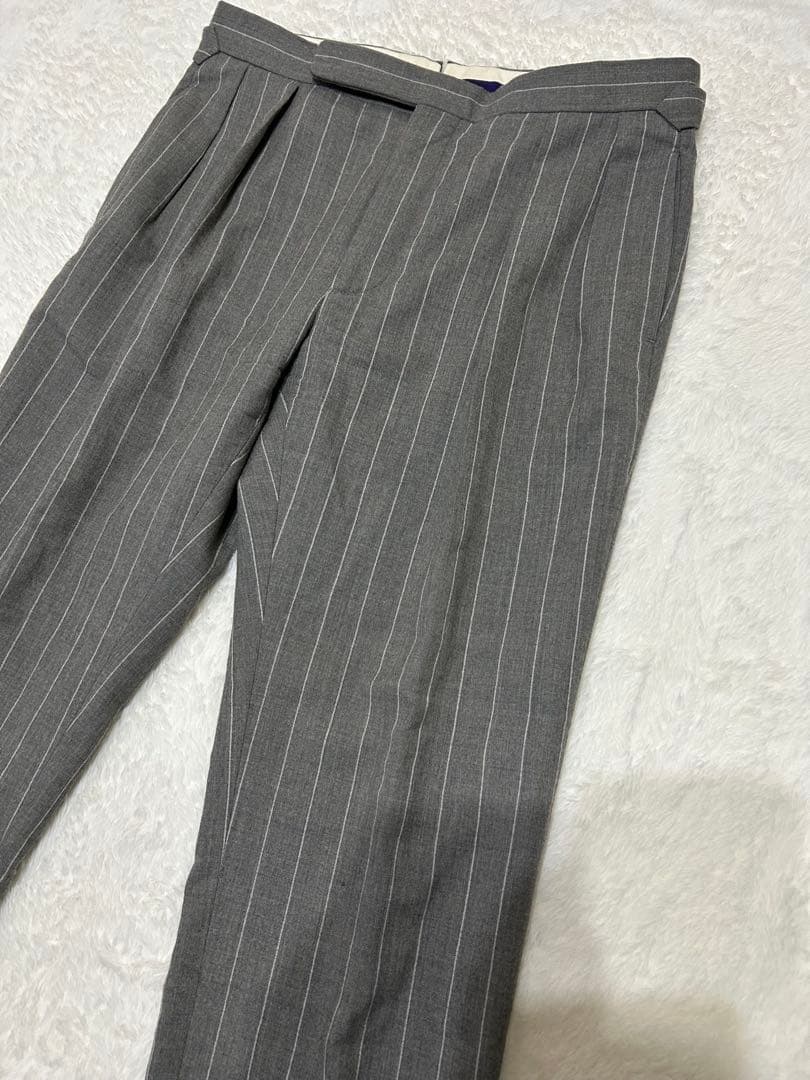 ラルフローレン パープルレーベル スラックス ストライプ パンツ