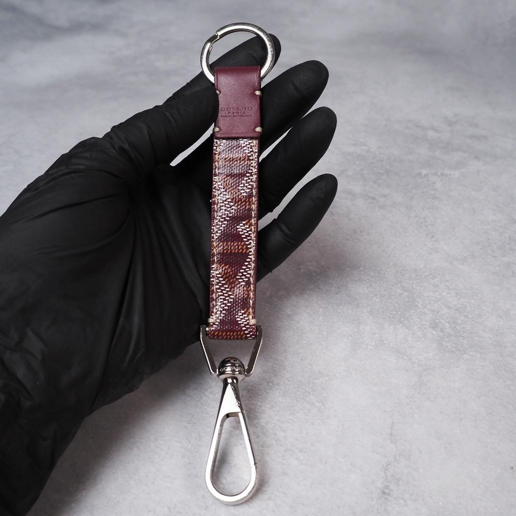 GOYARD キーチェーン ムスクトン ゴヤールディンキャンバス バーガンディ