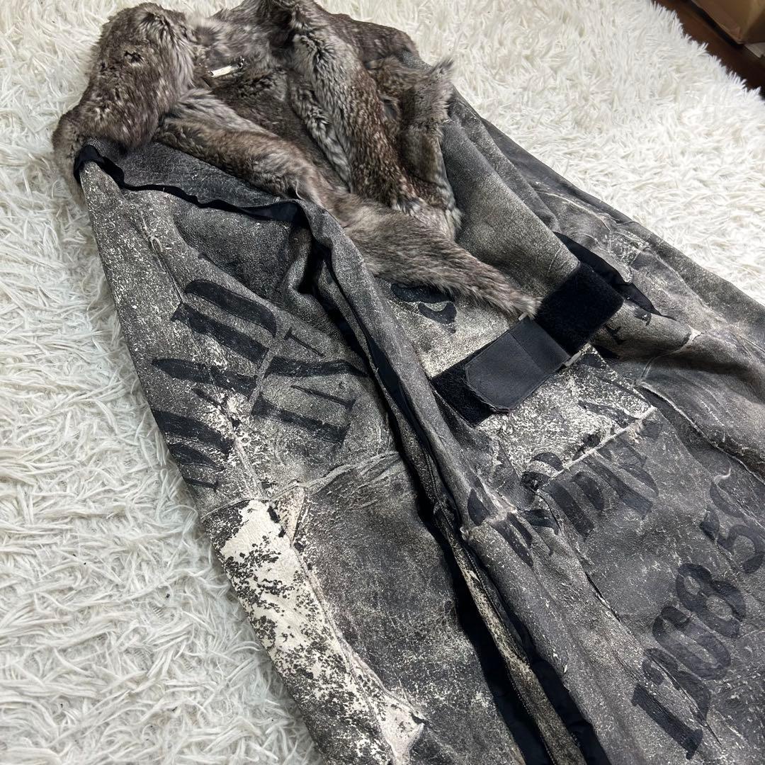 17539✨Y2K ドルチェ＆ガッバーナ ラパン ラビットファーコート プリント