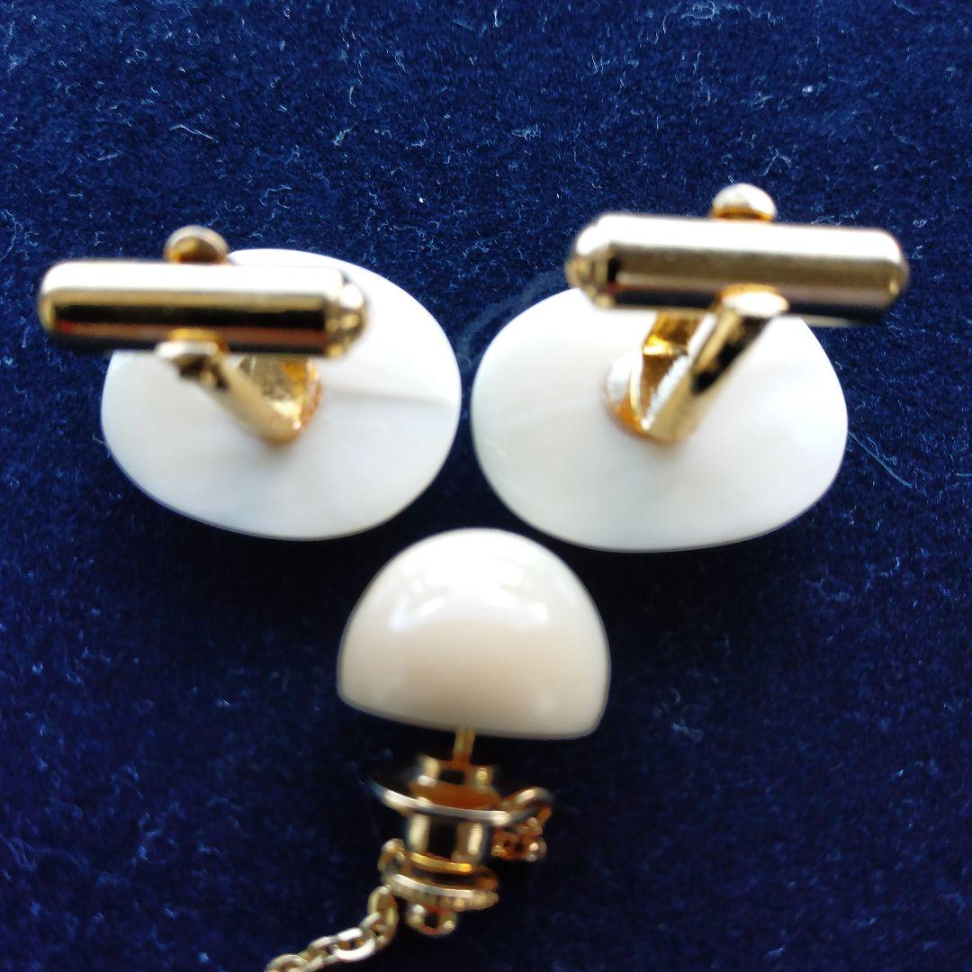 鯨歯　マッコウクジラ　カウス・ネクタイピン10セット（箱なし）①