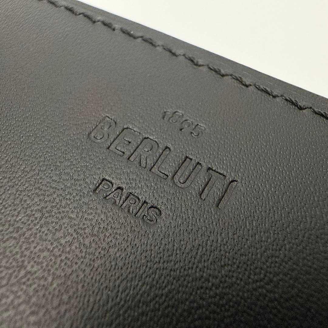 ベルルッティ インブイア スクリットレザー カードケース 名刺入れ メンズ 茶