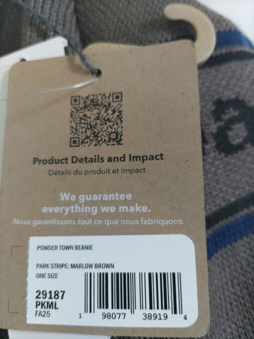 【新品未使用】パタゴニア　パウダー　タウン　ビーニー