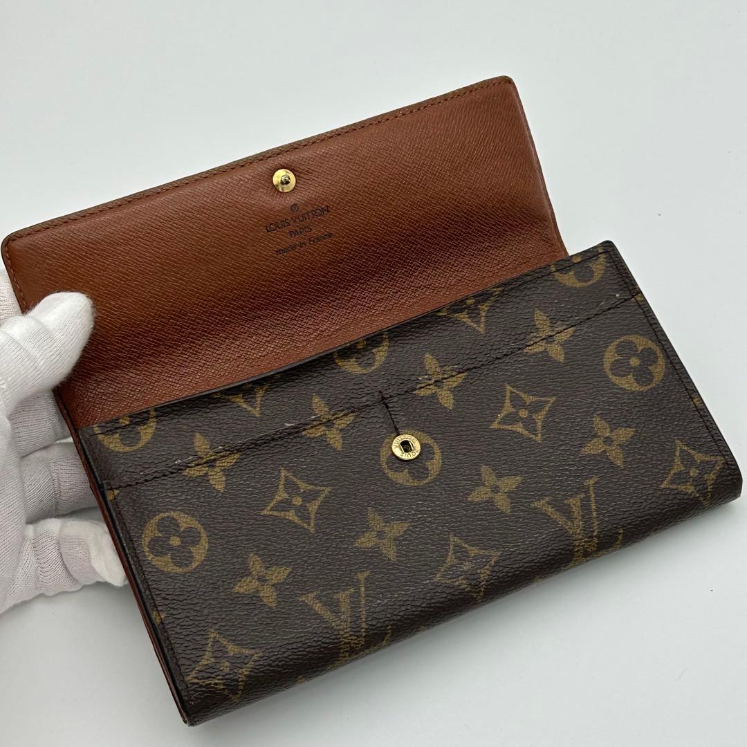 ルイヴィトン モノグラム ポシェット ポルトモネ クレディ 長財布 旧 サラ