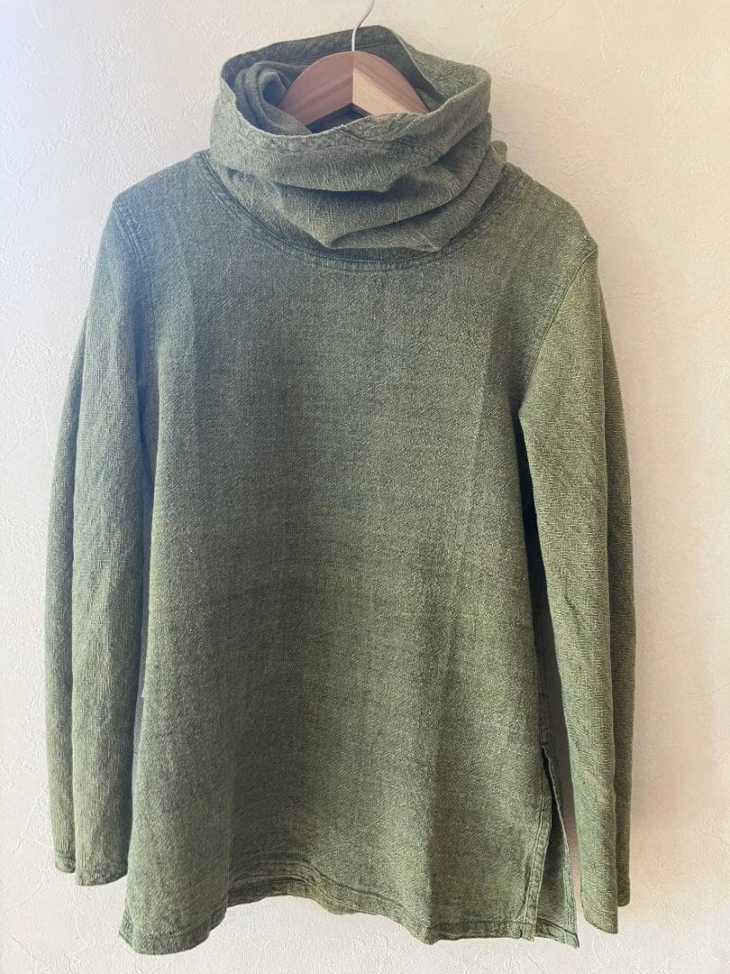うさとの服　うさと　タートル　ハイネック 長袖　ヘンプ 100