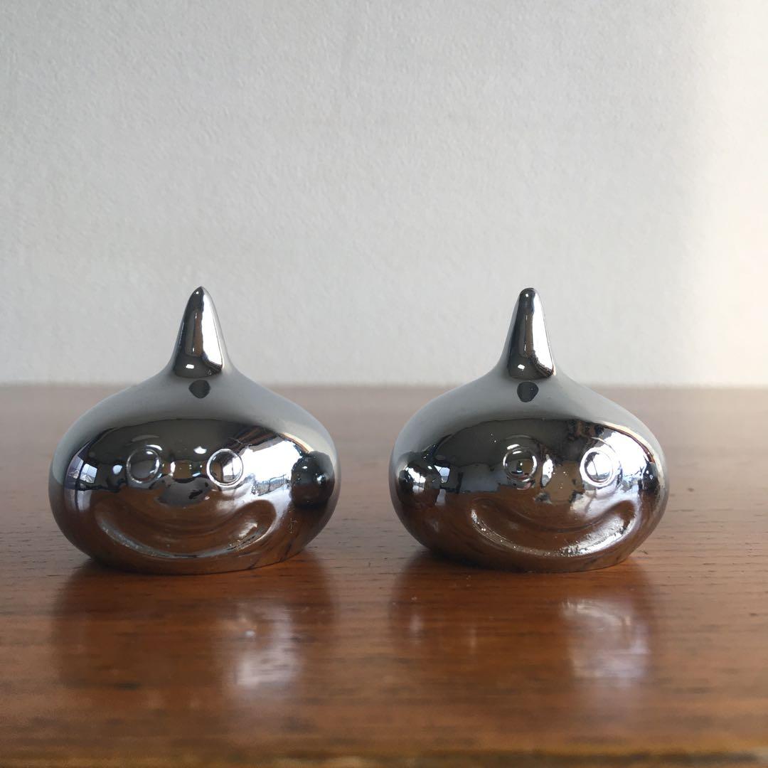 希少！　当時物　メタルスライム　文鎮4体セット　エニックス製　ペーパーウェイト