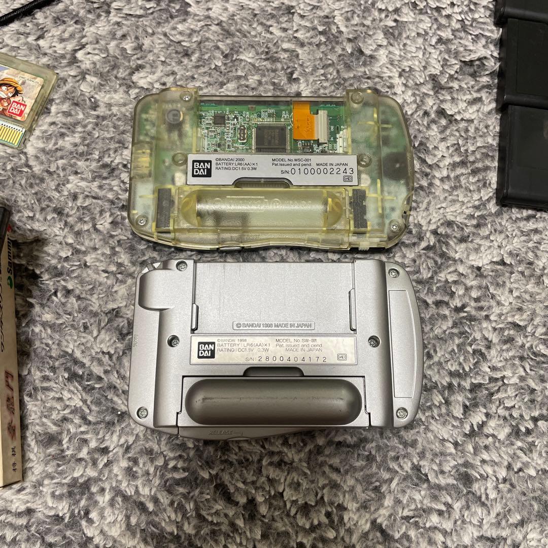 ワンダースワン本体ジャンク　ソフトセット