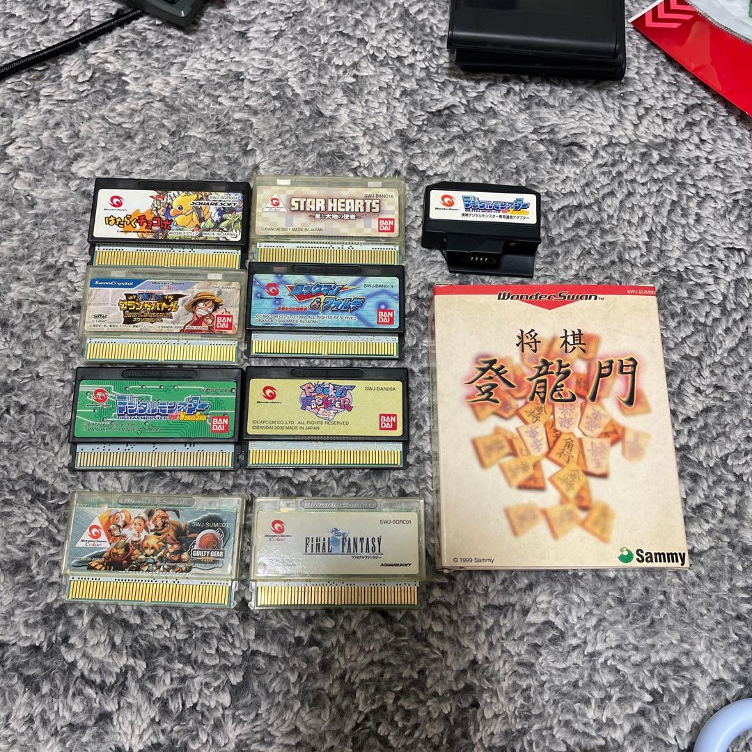 ワンダースワン本体ジャンク　ソフトセット