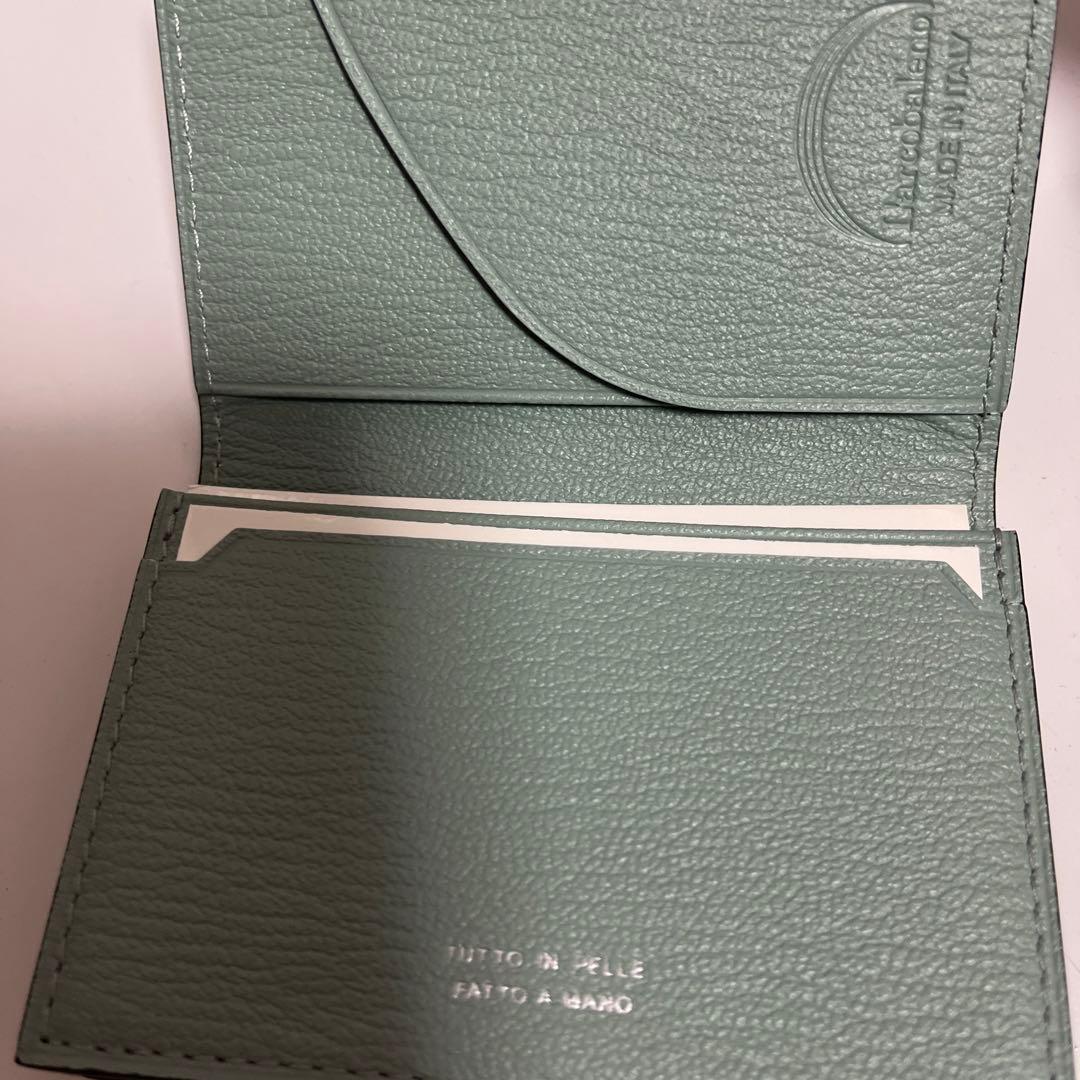 ネイビー　ミントグリーン ラルコバレーノ　レザー