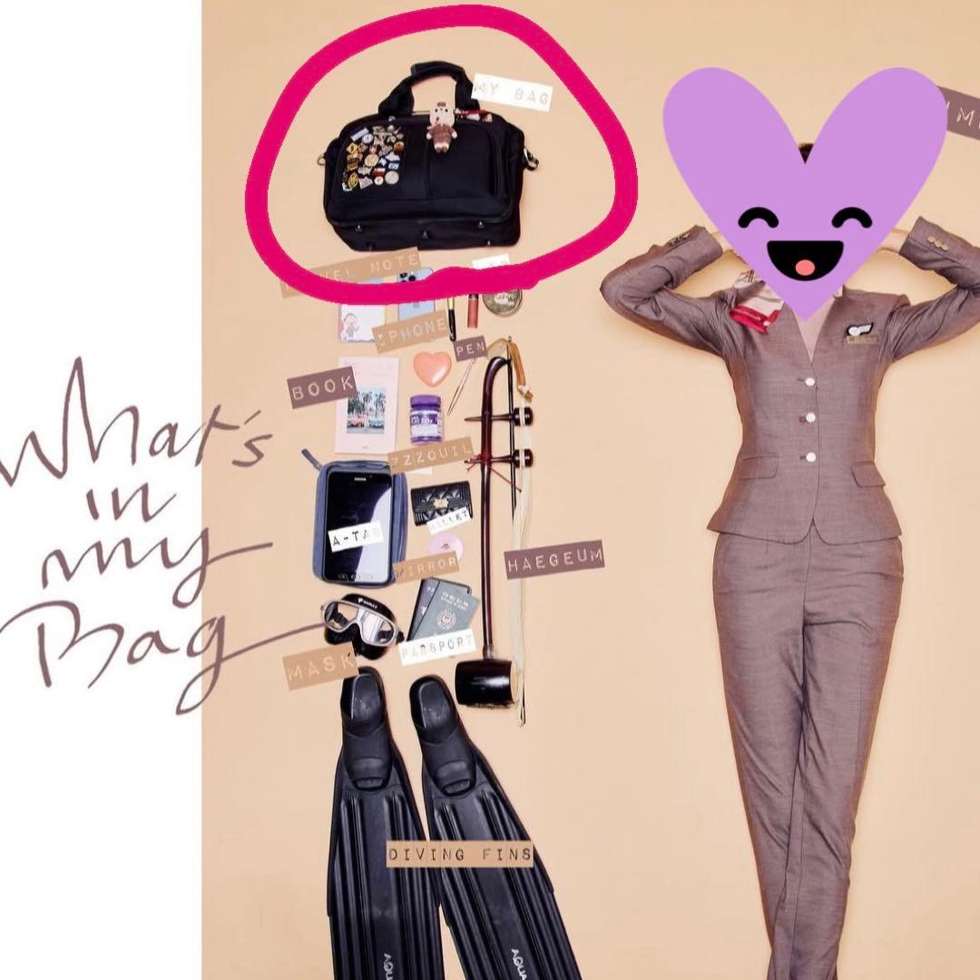 (数量限定)超レア❣️アシアナ航空_客室乗務員_バッグ