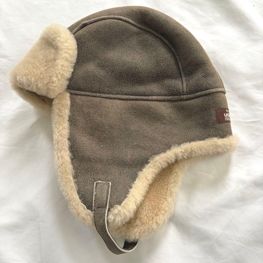 UGG merino フライトキャップ ボアキャップ 防寒 パイロットキャップ