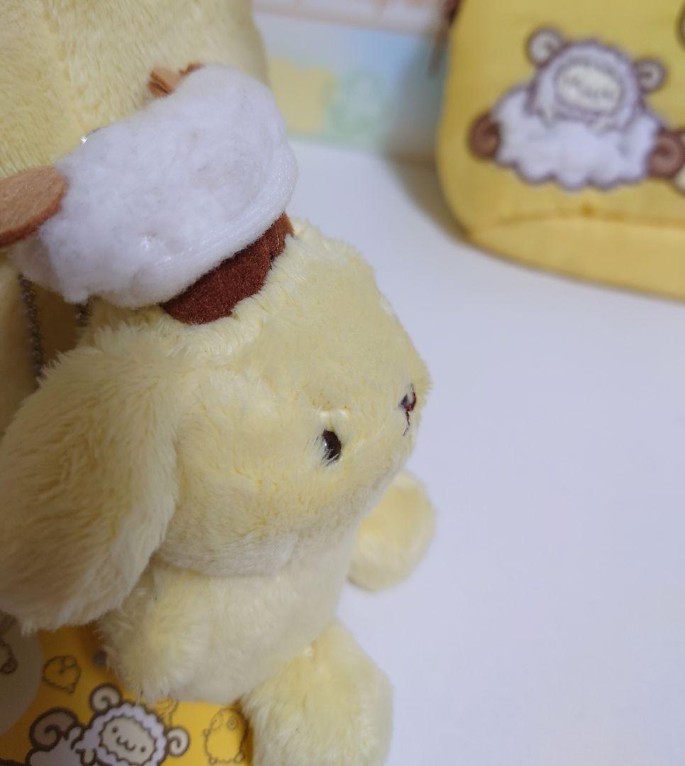ポムポムプリン　羊シリーズ　ぬいぐるみ　マスコット　ポーチ