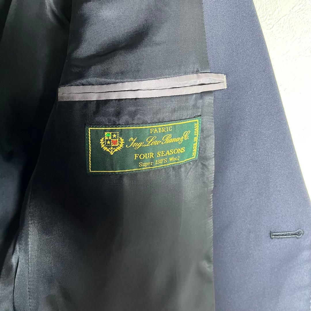 【極美品•3ピース】 ポールスミス×ロロピアーナ スーツ セットアップ L 濃紺