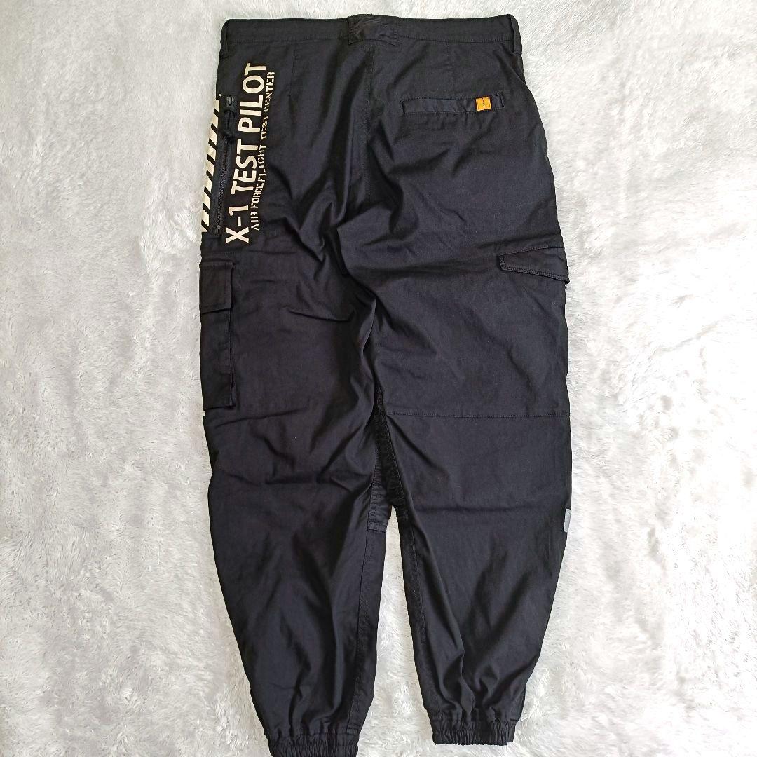 AVIREX ヘリパンツ ミリタリー カーゴパンツ 黒 XL コンビネーション