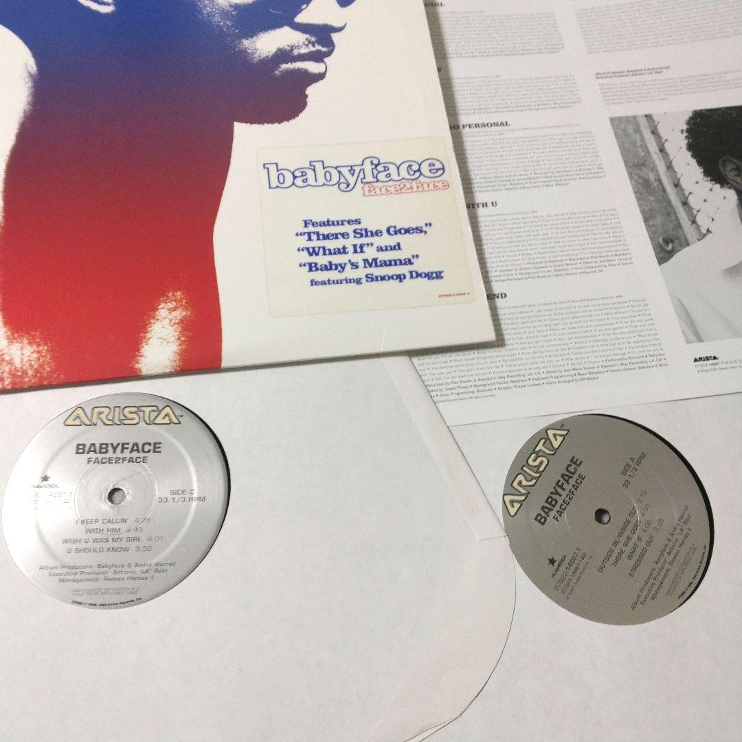 美品 babyface face2face 2LP レコード R&B　vinyl