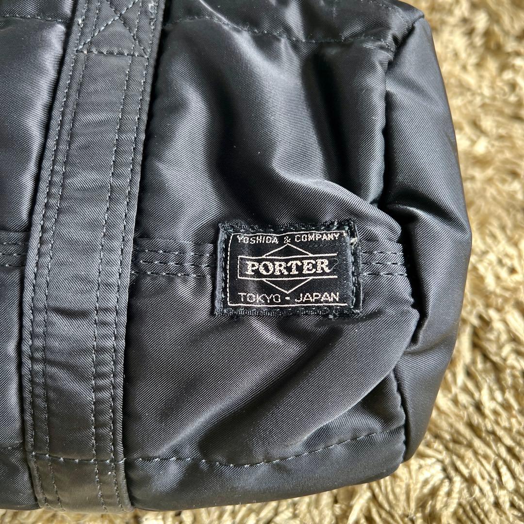 美品　PORTER　ポーター　ミニドラムバッグ　タンカー　黒　廃番