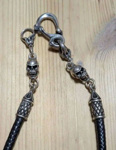 極美品　希少　レザーズ＆トレジャーズ　デニス生前　ウォレットチェーン