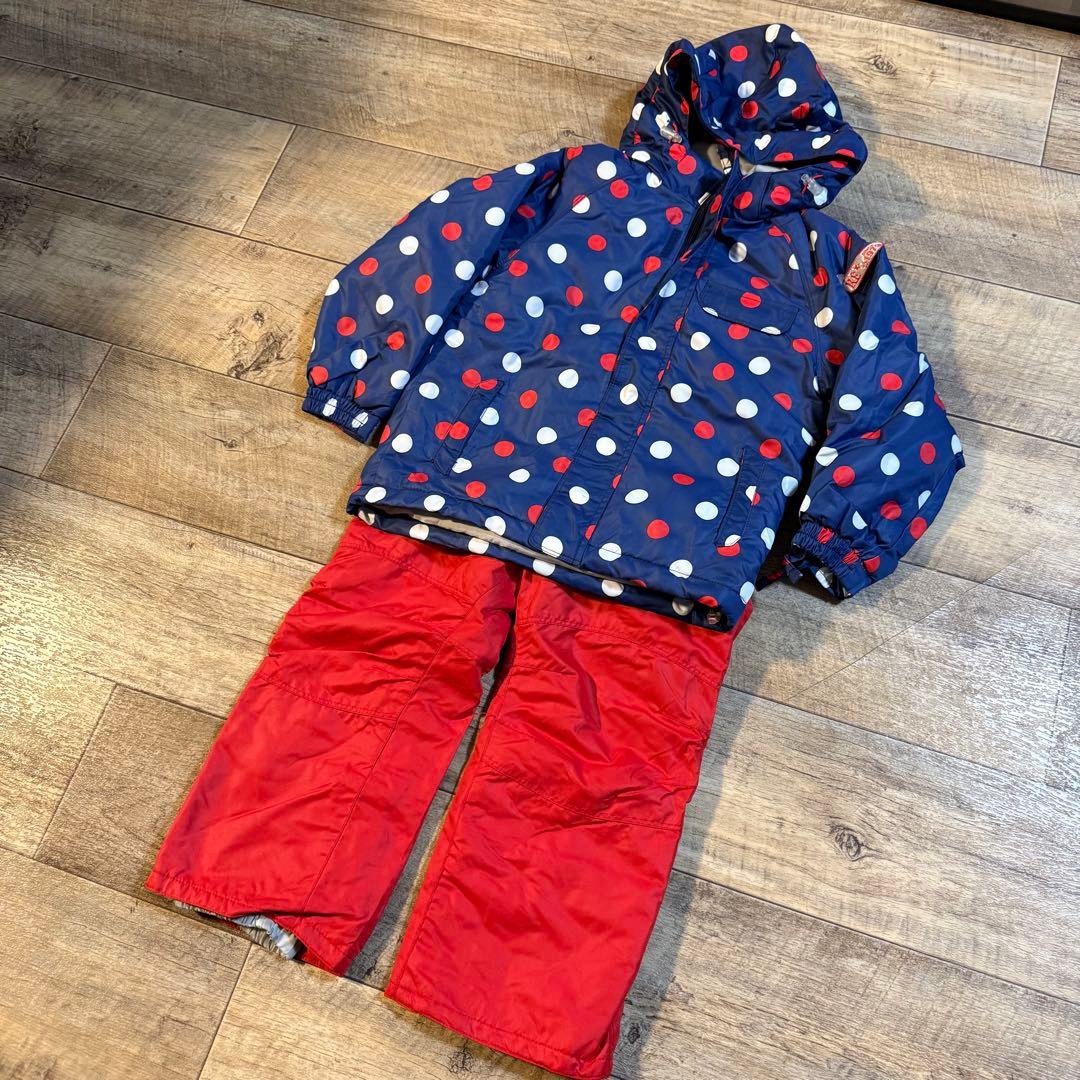 美品 RESEEDA 110 子ども用スキーウェア 上下セット レセーダ キッズ