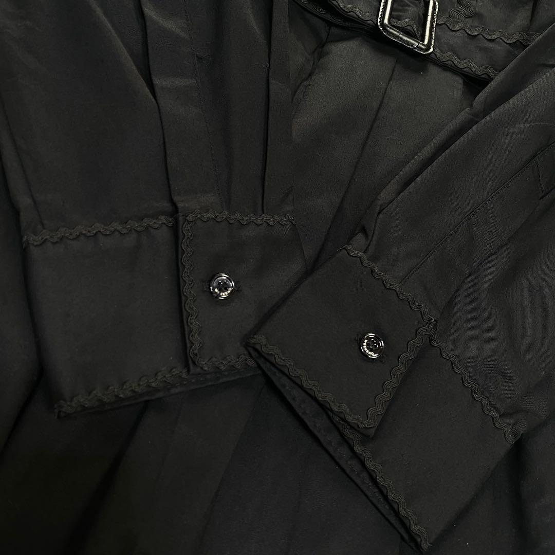 美品 ✨️マックスマーラ 近年モデル シャツワンピース ブラック マキシ丈 40